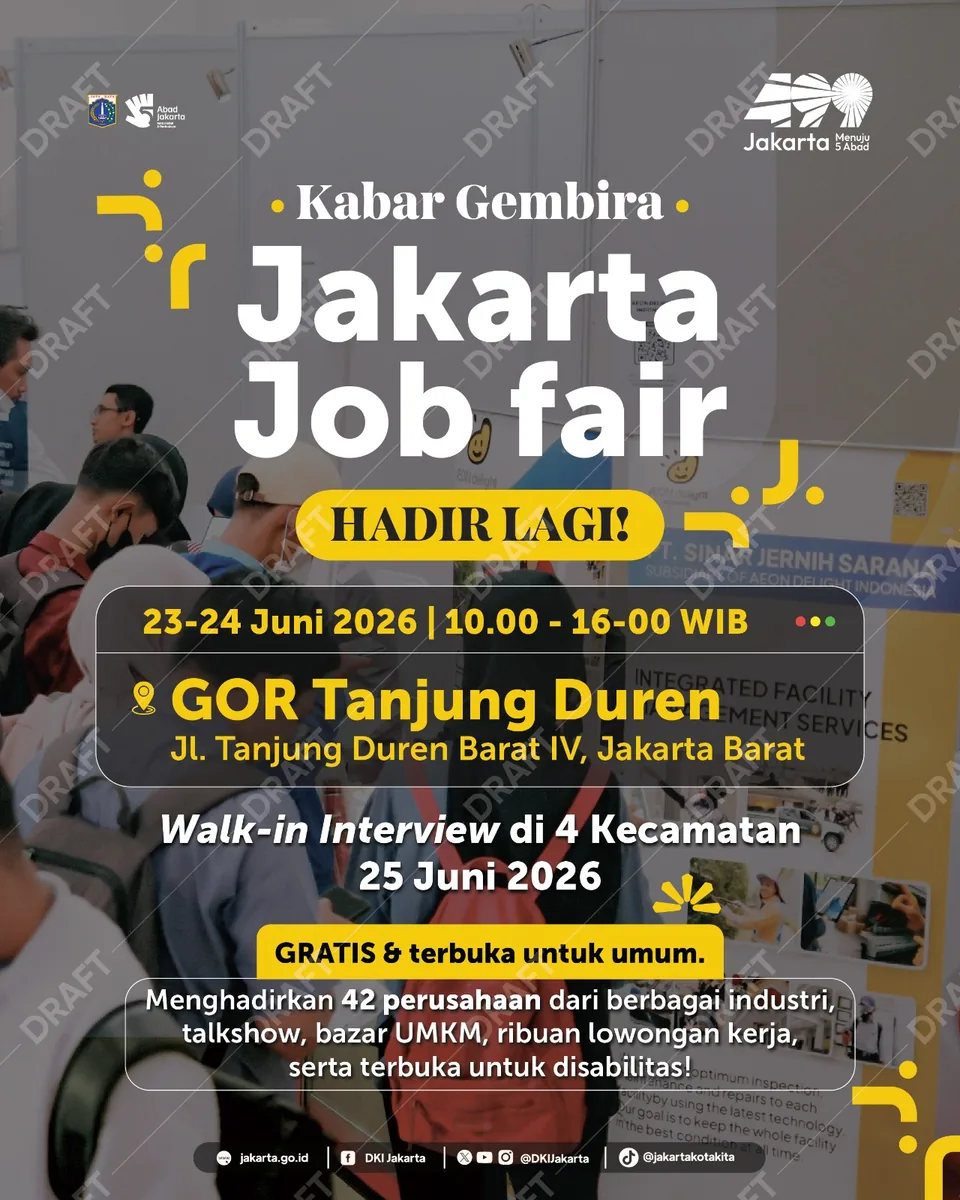 Job Fair Kabupaten Bener Meriah 2026 (Suku Dinas TKTE Wilayah Kabupaten Bener Meriah Barat) : 23-24 Juni 2026