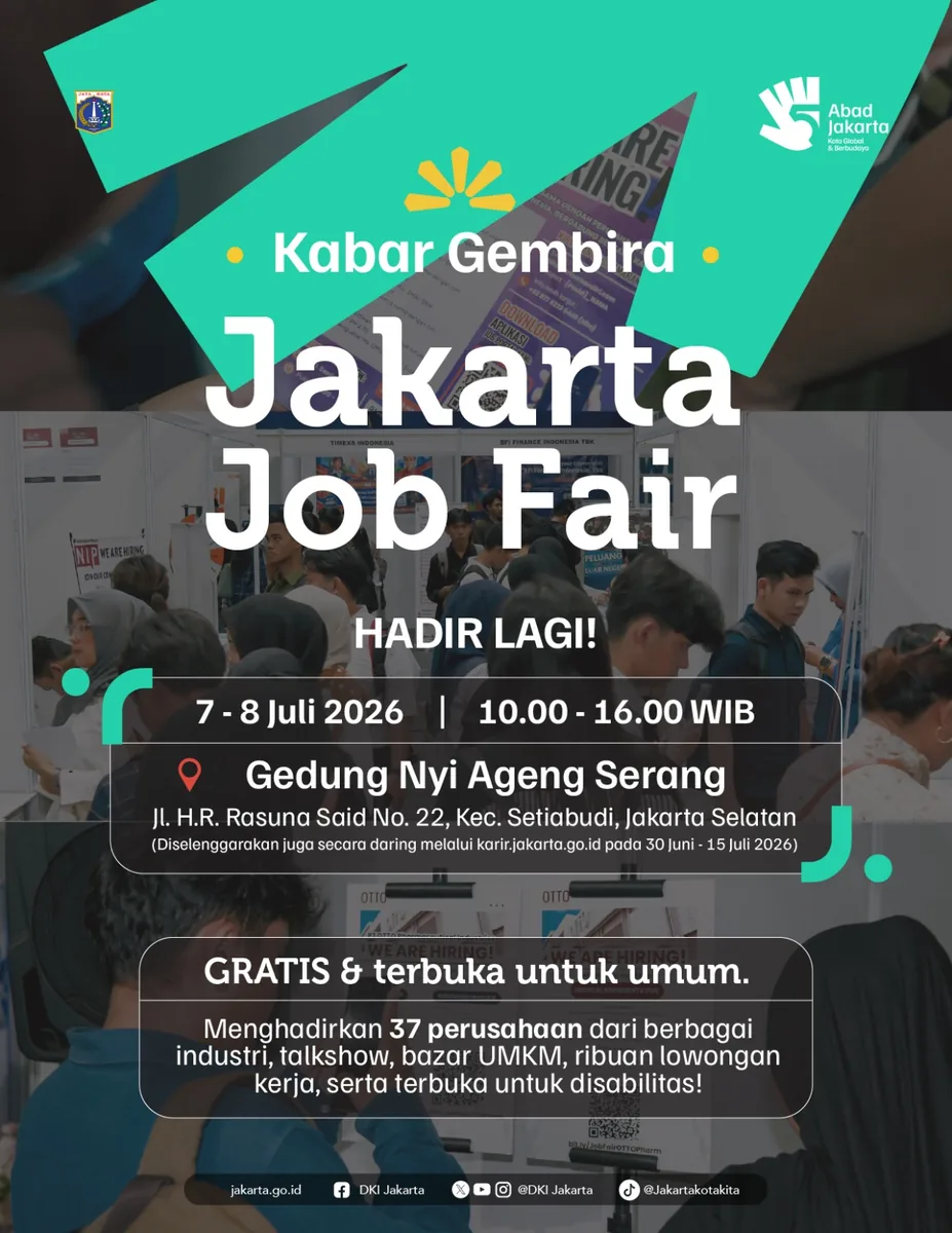 Job Fair Kabupaten Bener Meriah 2026 (Suku Dinas TKTE Wilayah Kabupaten Bener Meriah Barat) : 7-8 Juli 2026